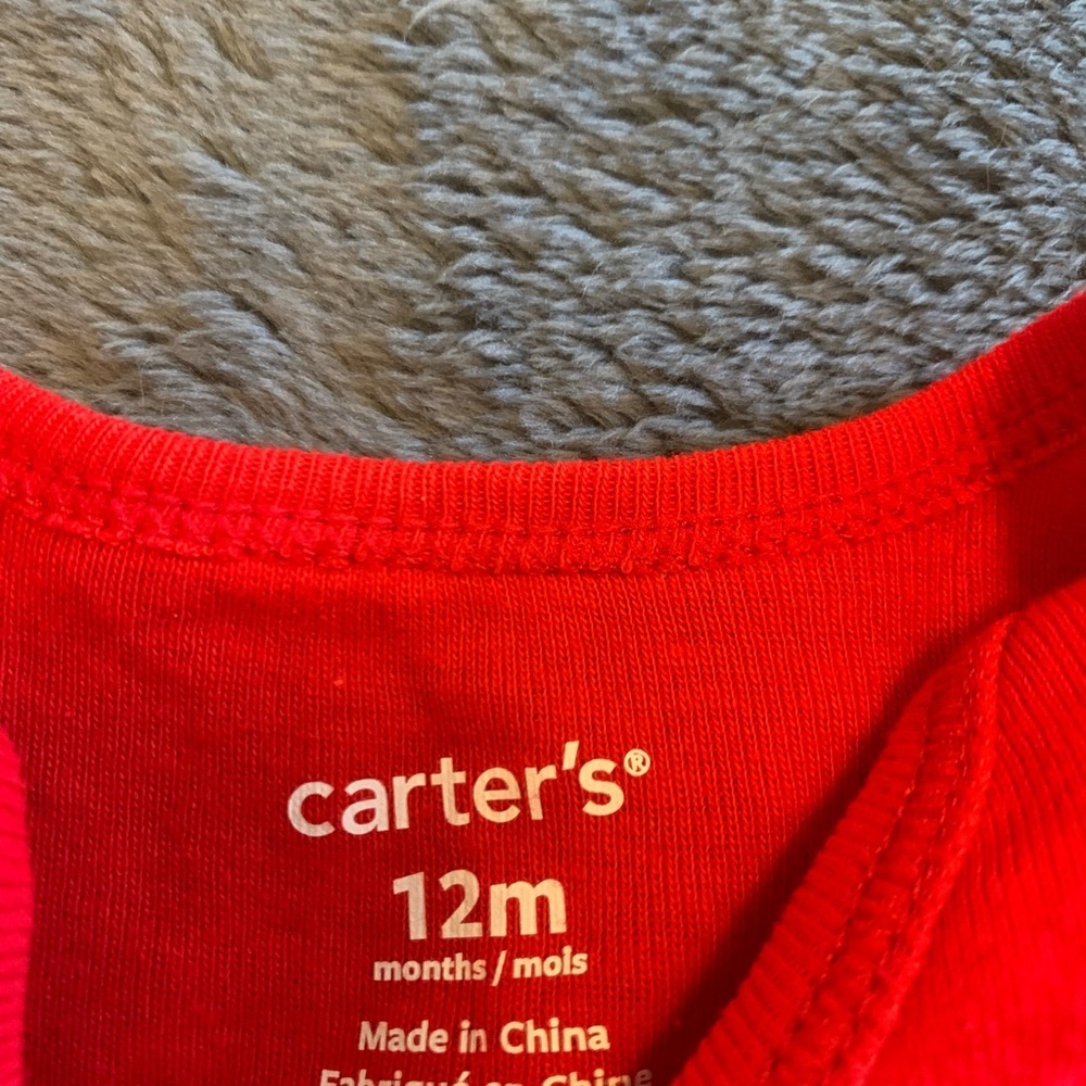 Carter's Red Baby Onesie - Picture 3 of 7